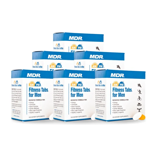 Six boxes of Fitness Tabs for Men