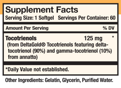 MDR Delta E Supplement Facts