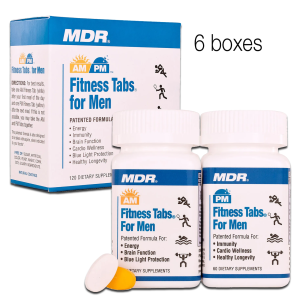 6 boxes of Men's Fitness Tabs